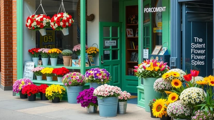 Var finns blomsteraffär nära mig