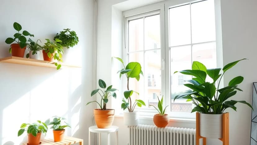 Lättskötta gröna växter inomhus