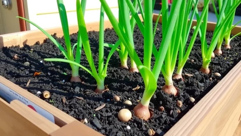 Så odlar du lök i pallkrage