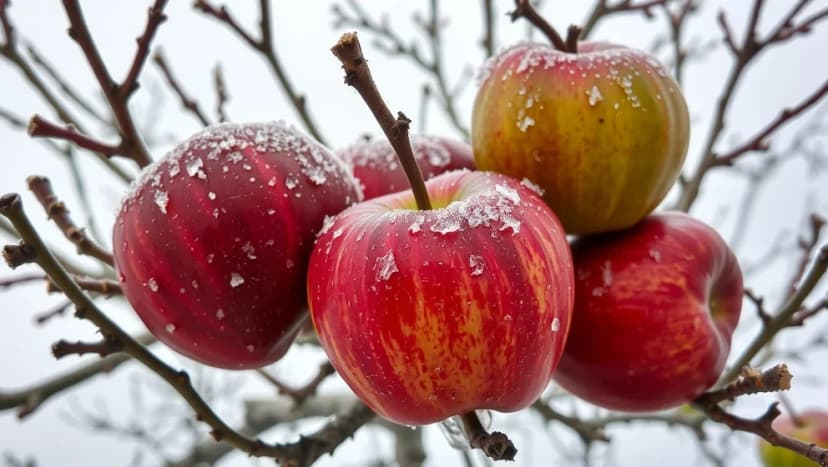 Belle de Boskoop äpplet som trotsar vintern