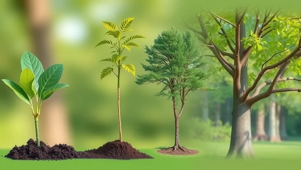 Så växer boket från frön till stort träd