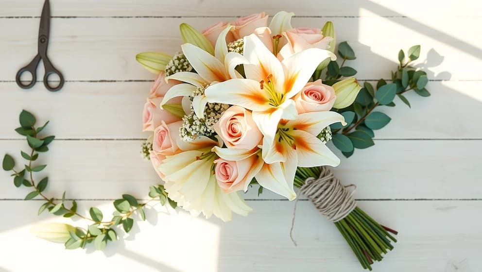 Hur gör du en handbukett för begravning