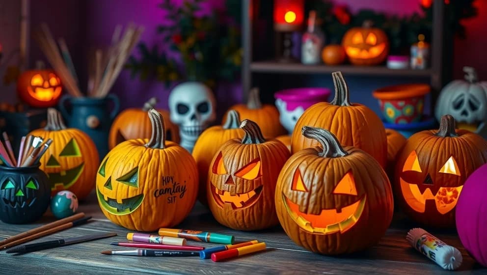 Gör halloween pumpa dekoration själv på 10 minuter