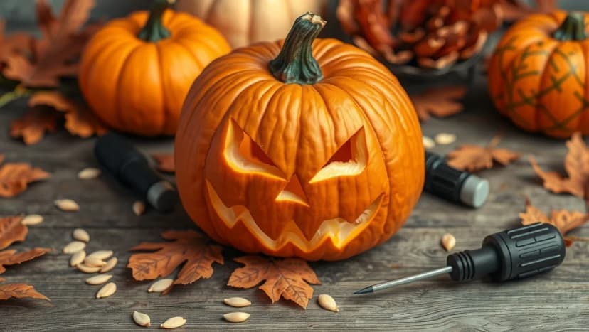 Så gör du en läskig Halloween pumpa