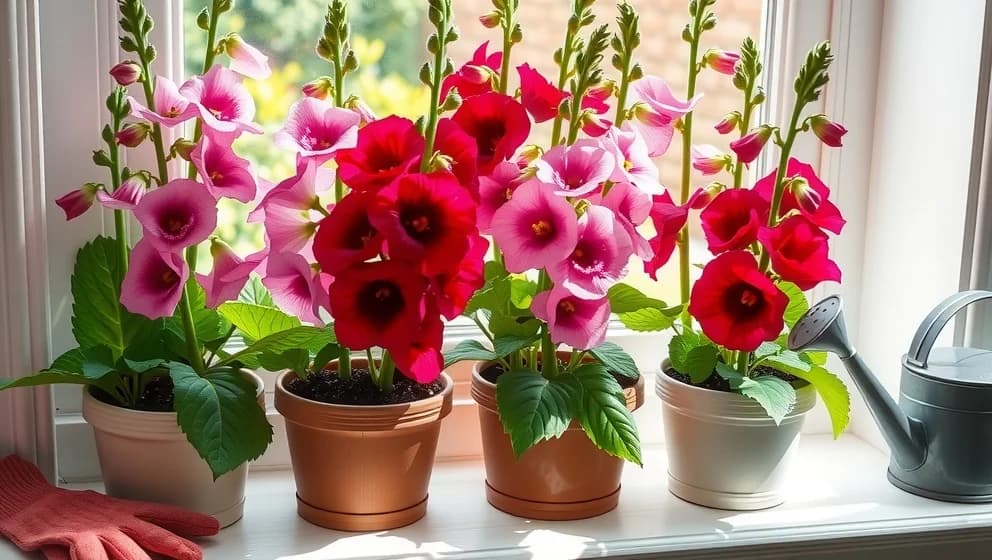 Köpa stockros i kruka hemma