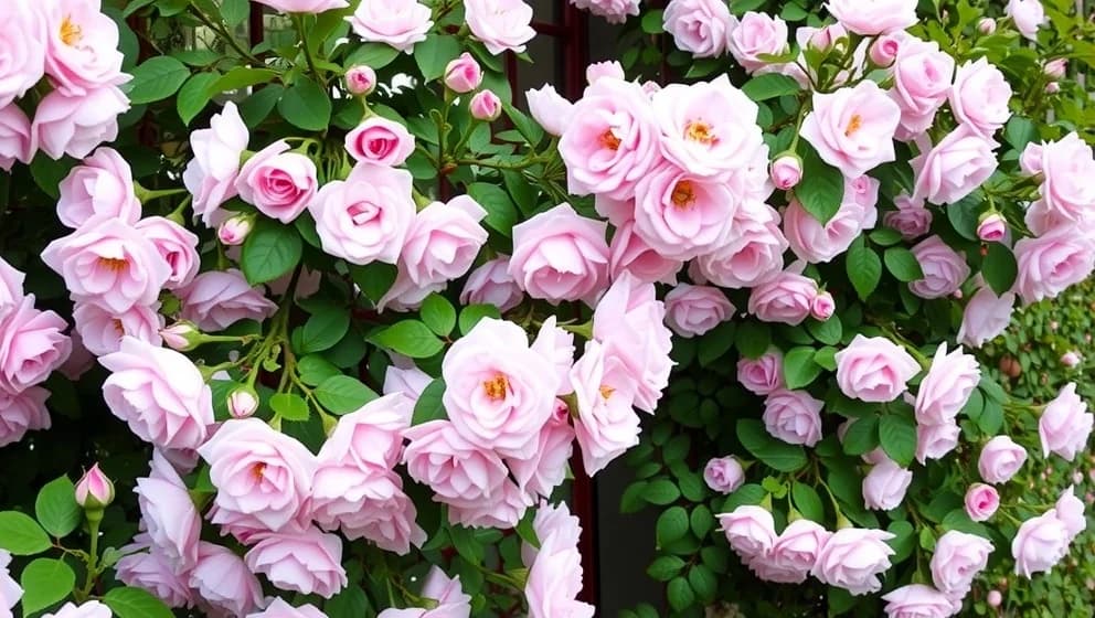 New Dawn ros blommar året runt