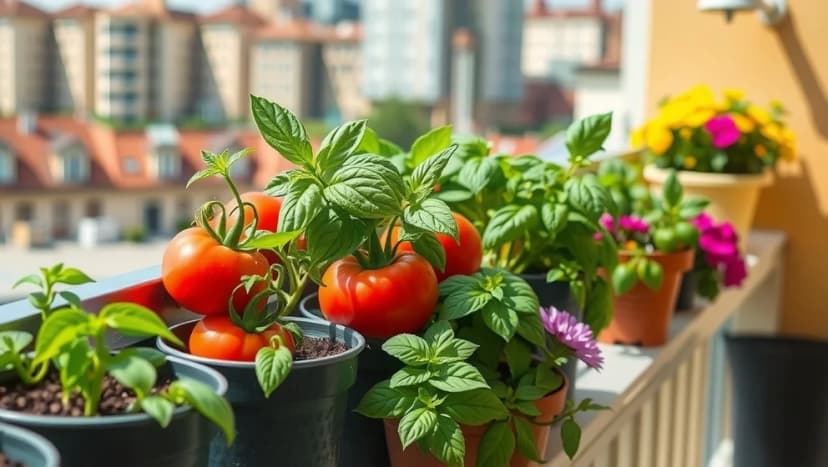 Odla på balkong utan stora krukor