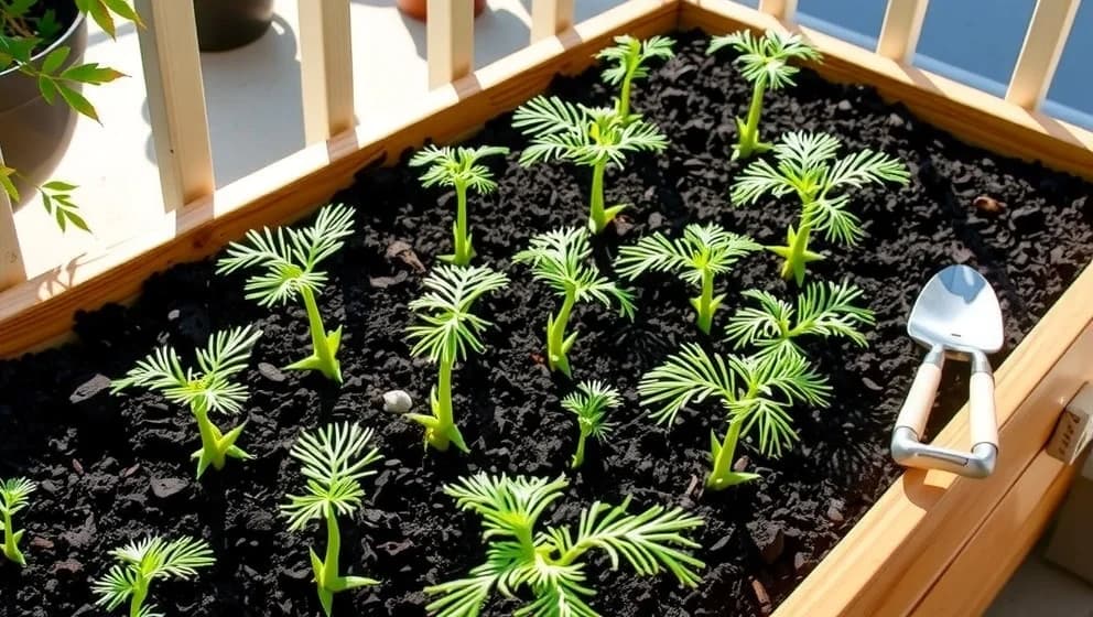 Odla sparris i pallkrage hemma