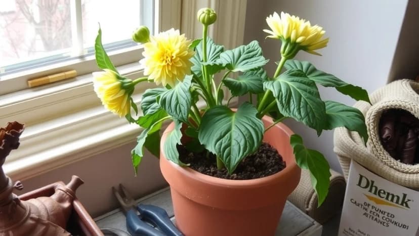 Så övervintra du dahlia i kruka