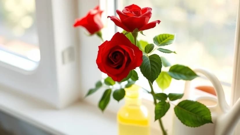 Så skötst du ros i kruka hemma