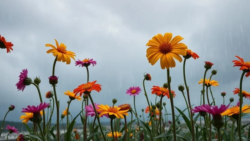Vilka blommor tål vind och regn bäst