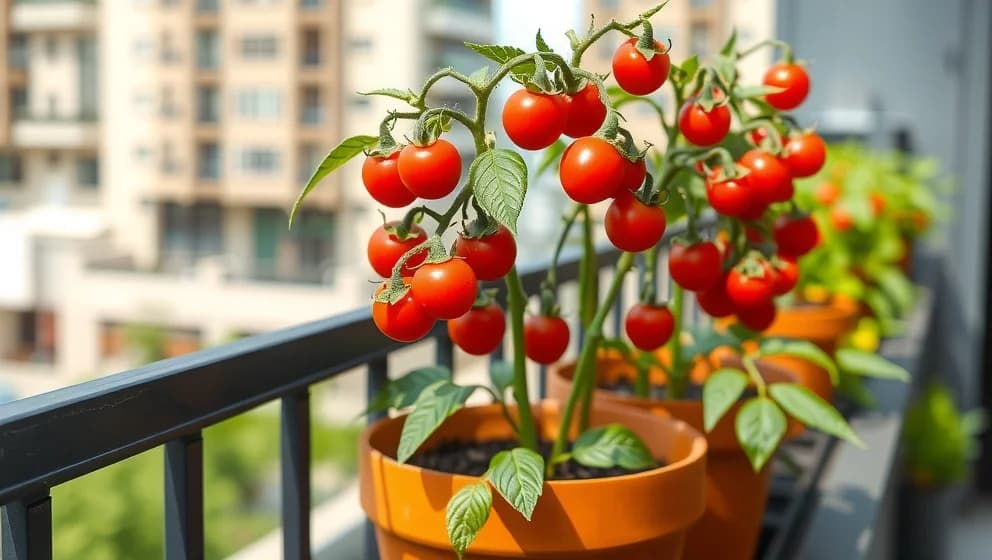 Tiny Tim tomat växer på din balkong